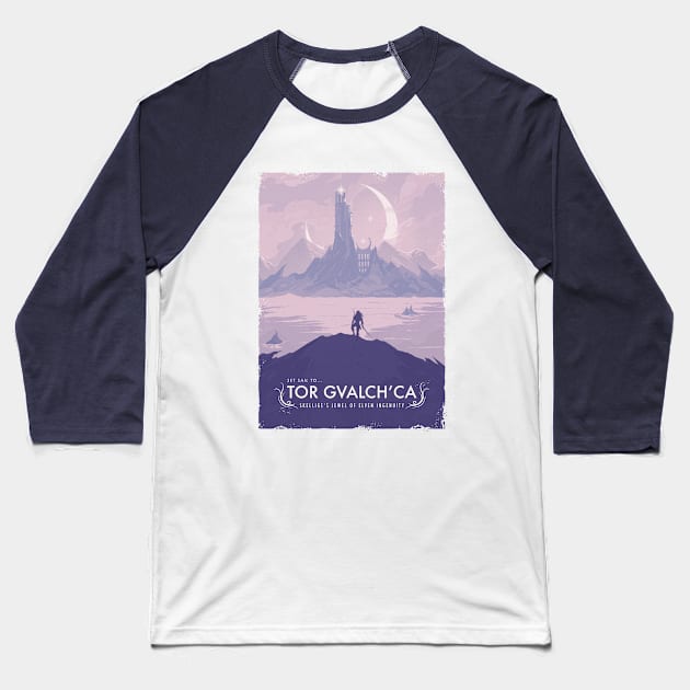 Visit The Continent III Baseball T-Shirt by LazareGvimradze